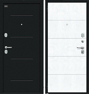 Товар Дверь Браво Граффити-1 Инсайд Букле черное/Snow Art DIS006606